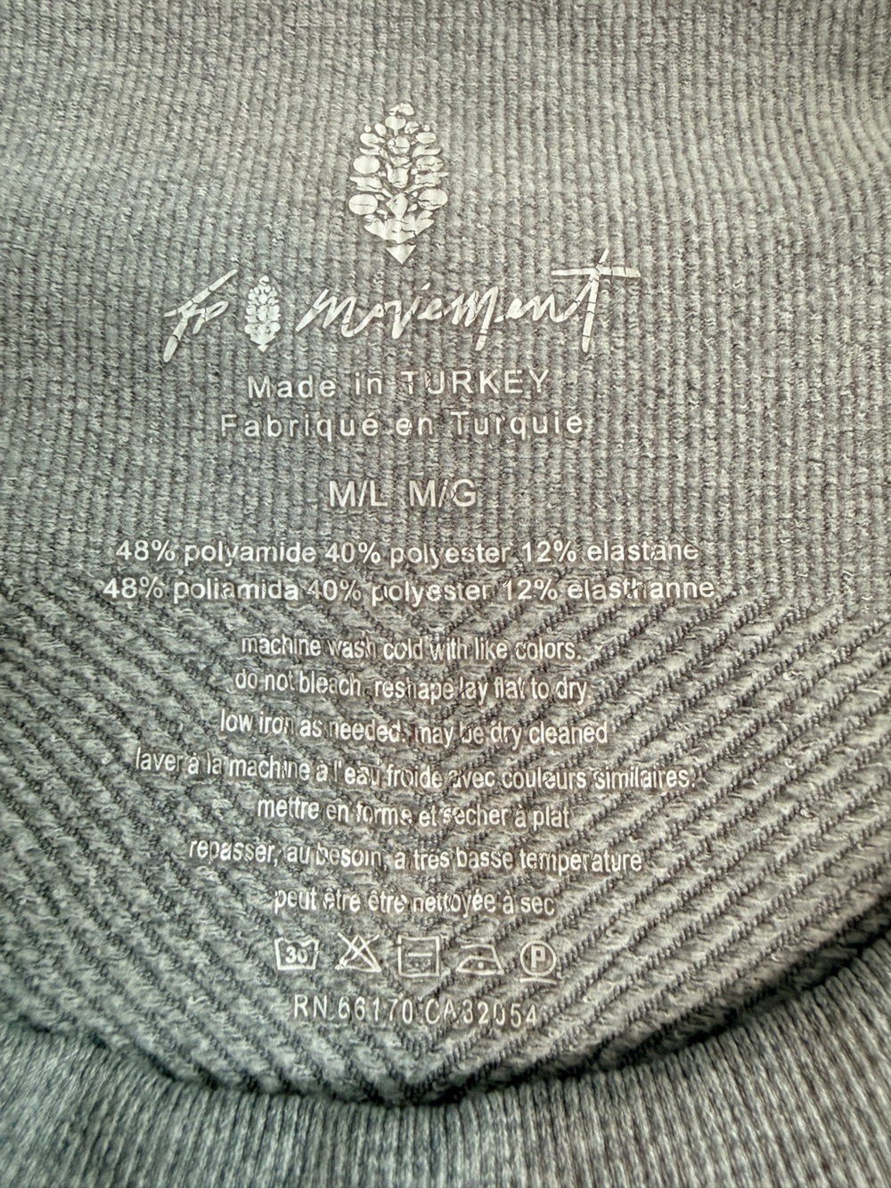 FP Movement Free People Free Throw Muscle Tank Heather Grey M/L EUC - Picture 6 of 6